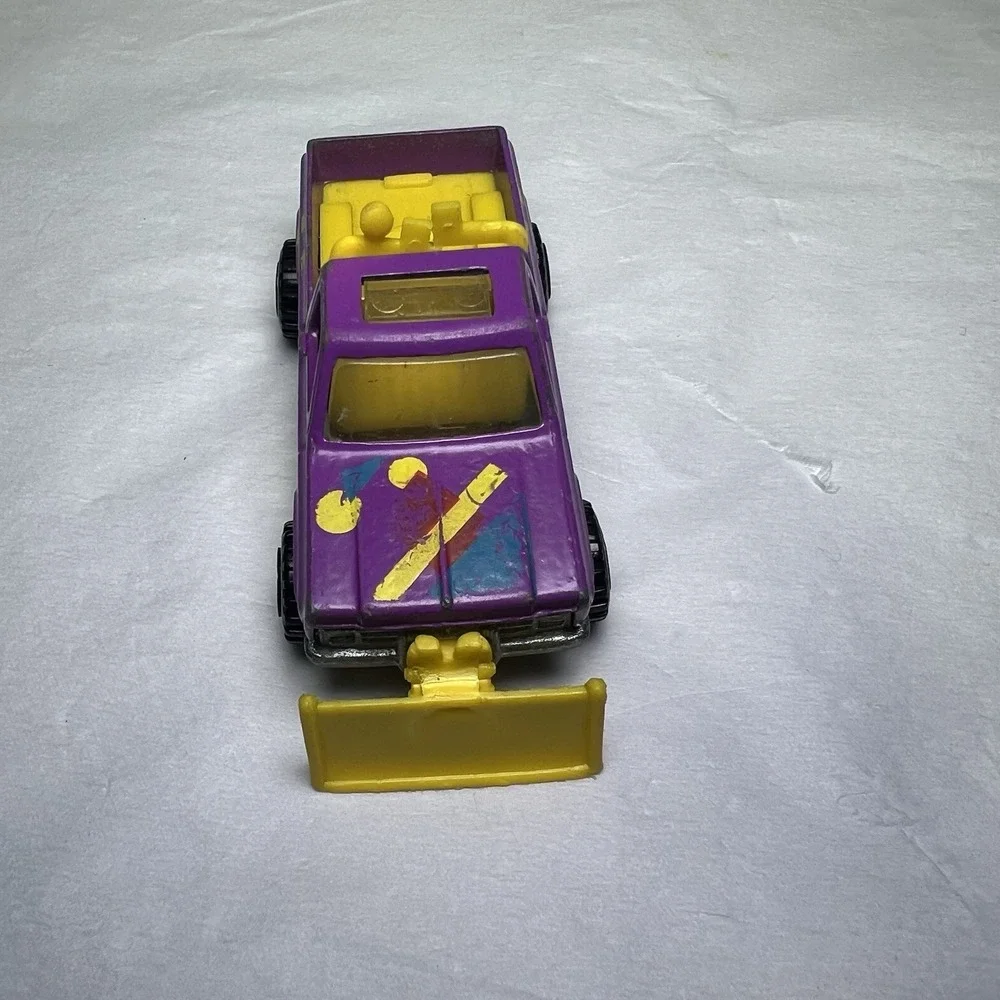 VTG 1979 Hot‎ Wheels Super Scraper Power Plower Snow Plow Purple Pickup Truck